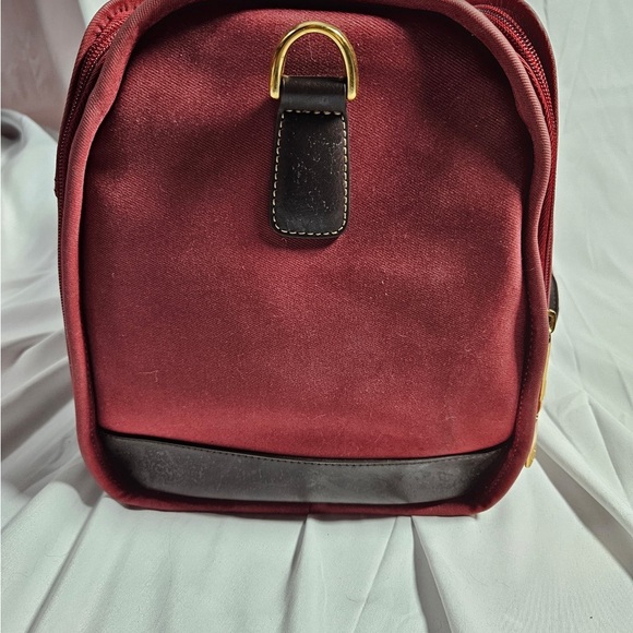 Diane Von Furstenberg Red and Brown Travel Bag with Structured Design - Picture 2 of 3